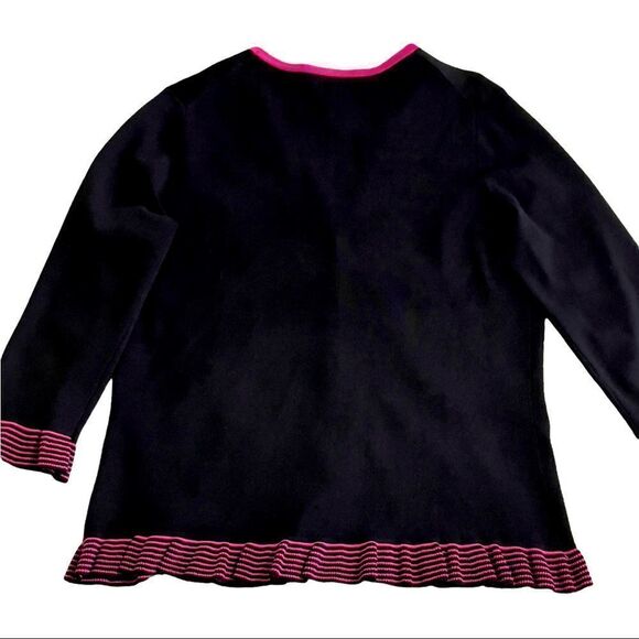 Grace Dane Lewis Ruffe Knit Cardigan LARGE - Picture 4 of 15